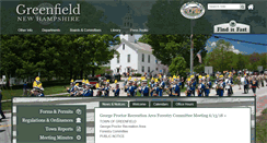 Desktop Screenshot of greenfield-nh.gov